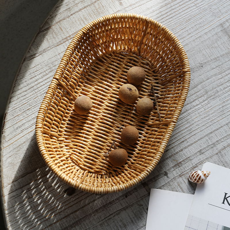 Unisex Rectangular Braided Basket with Ergonomic Design Bowlift