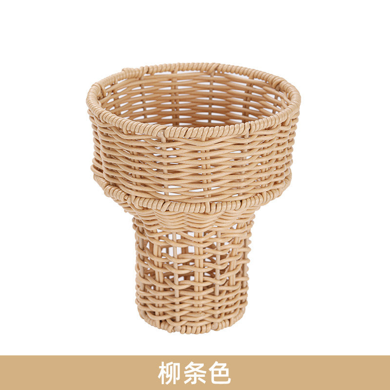 Ladies Handwoven Decoration Basket Bowlift