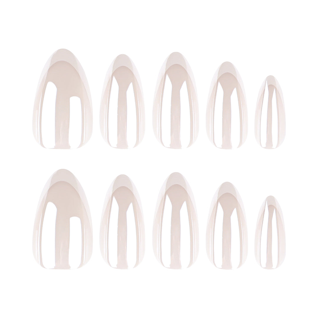 Artistic stiletto nails with elegant French tip embellishments Bowlift