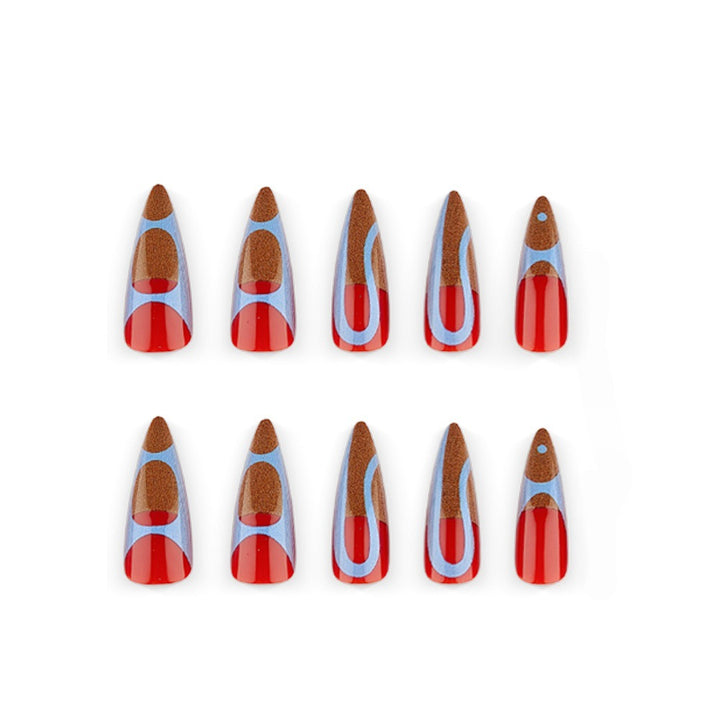Artificial Nails in Modern, Geometric Design Bowlift