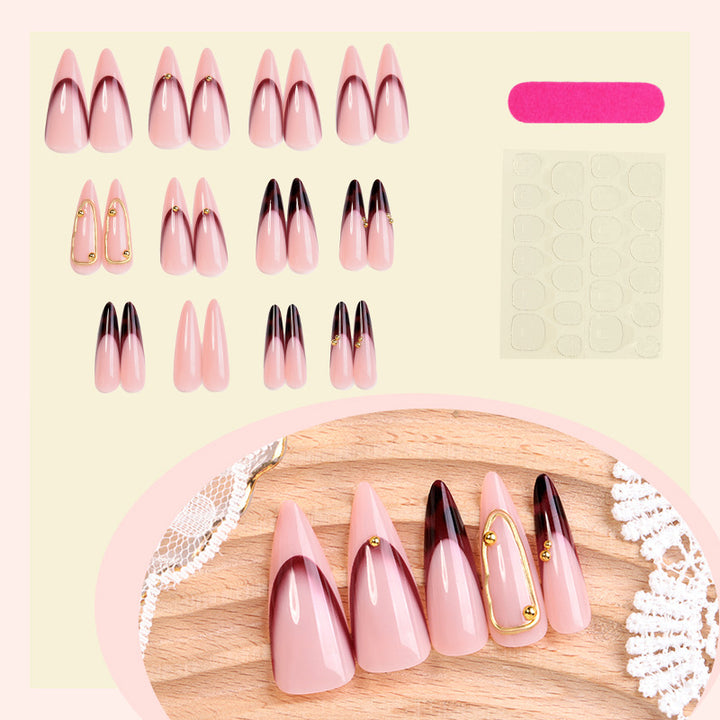 Elegant Sculpted Stiletto Press-On Nails Bowlift