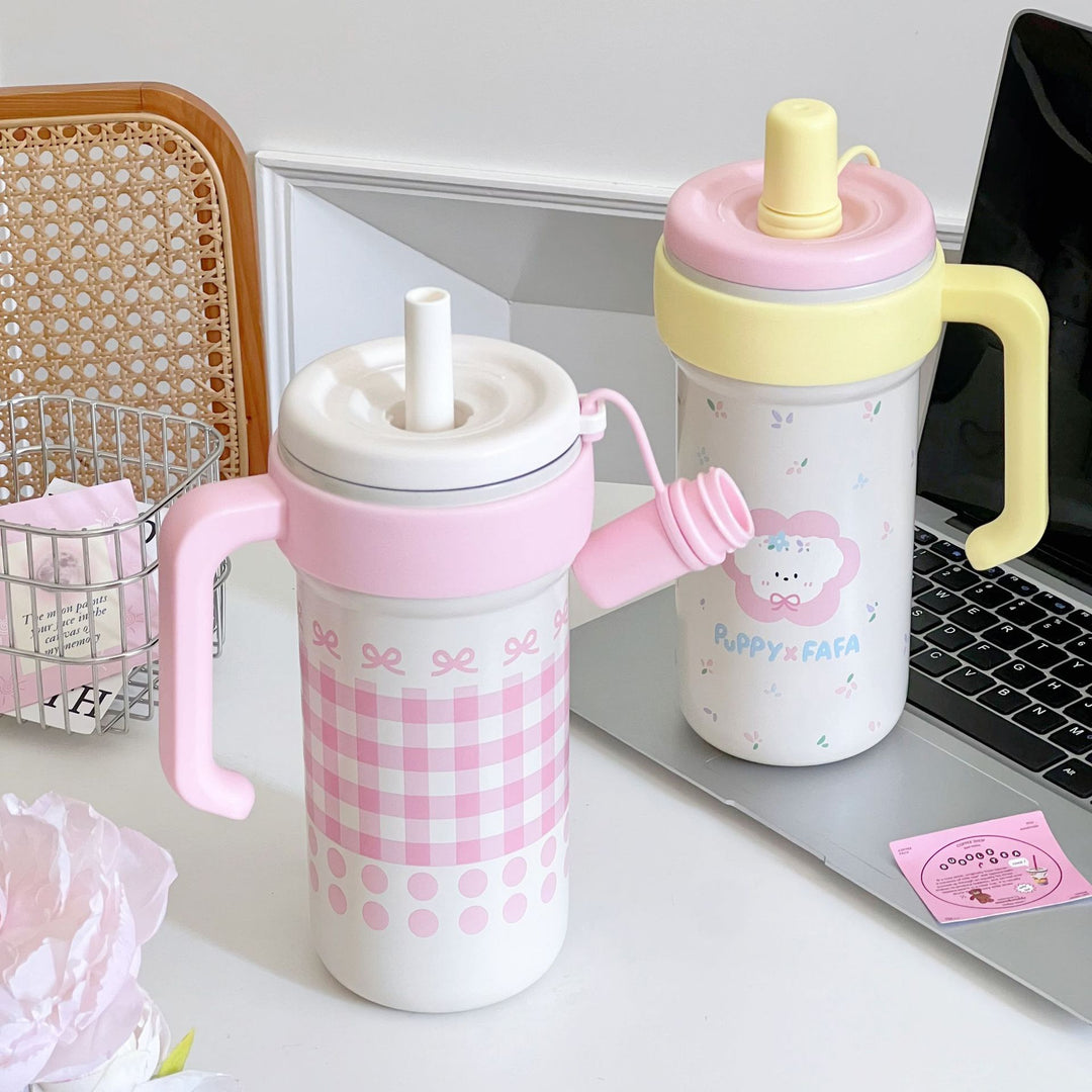 Women's drinking container with cheerful cat design Bowlift