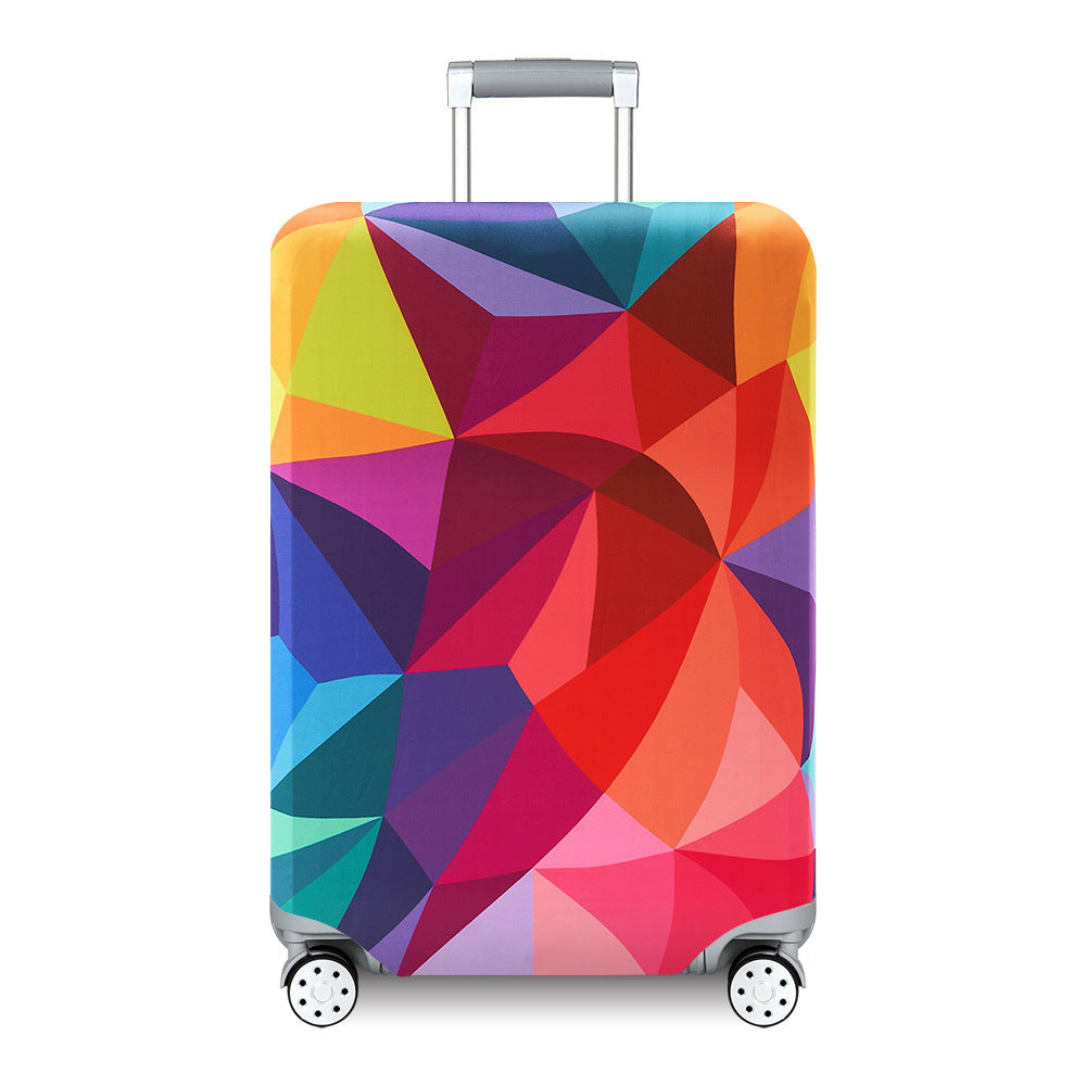 Unisex hard-shell travel suitcase with artistic landscape design Bowlift
