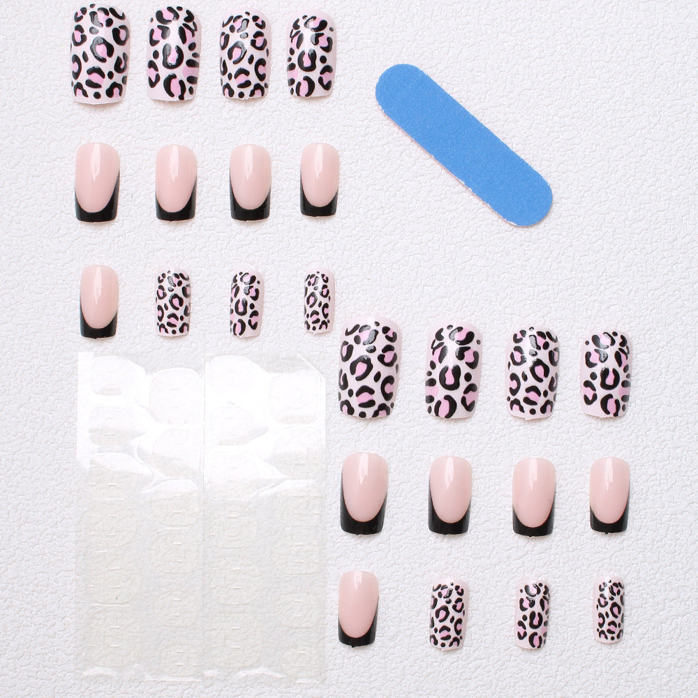 Trendy Animal Print Press-On Nails Bowlift