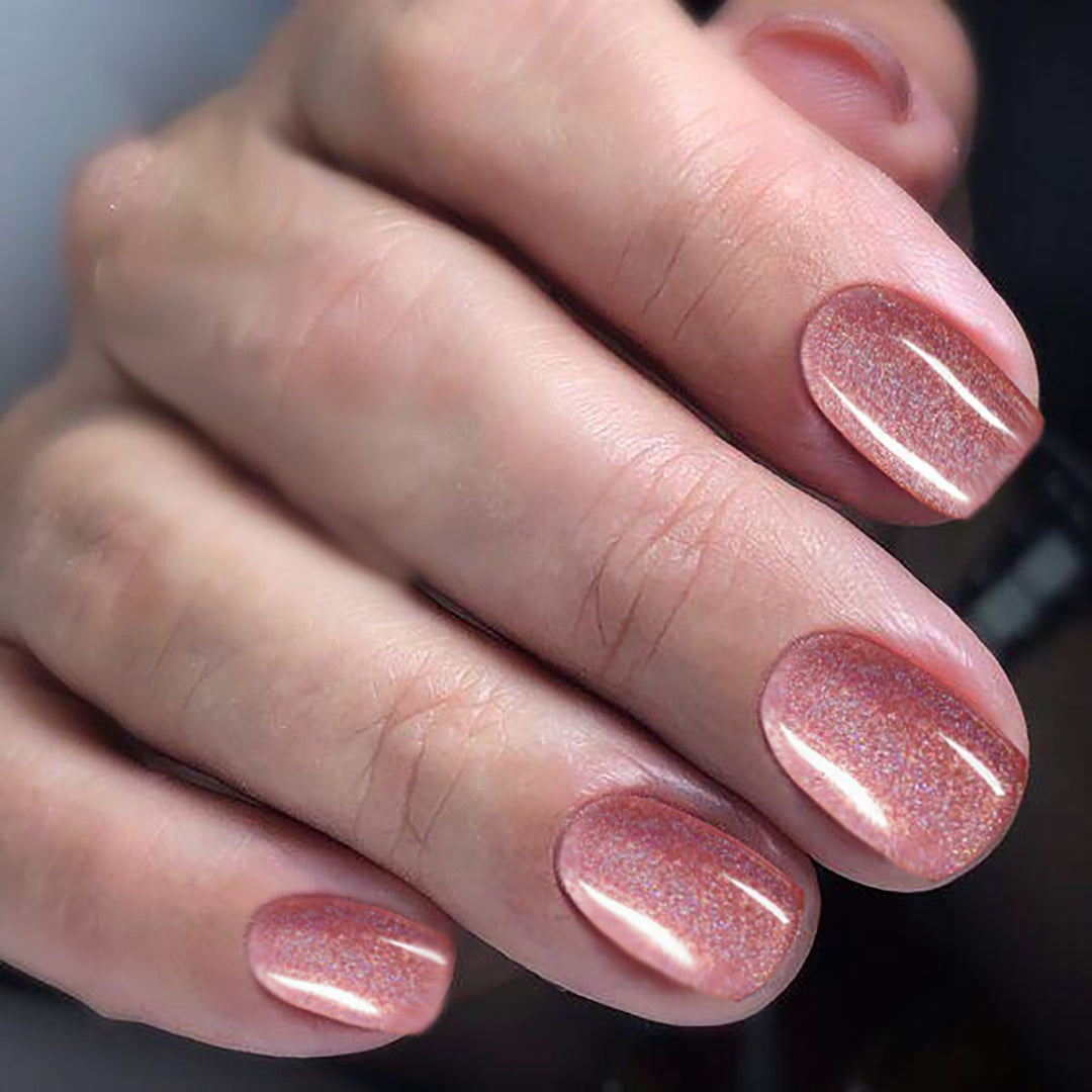 Glittery Press-On Toenail Set Bowlift