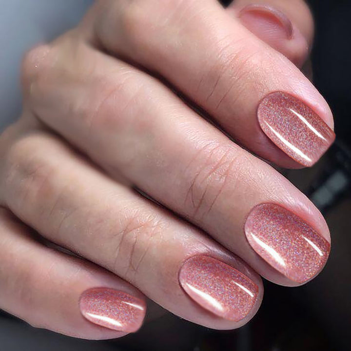Glittery Press-On Toenail Set Bowlift
