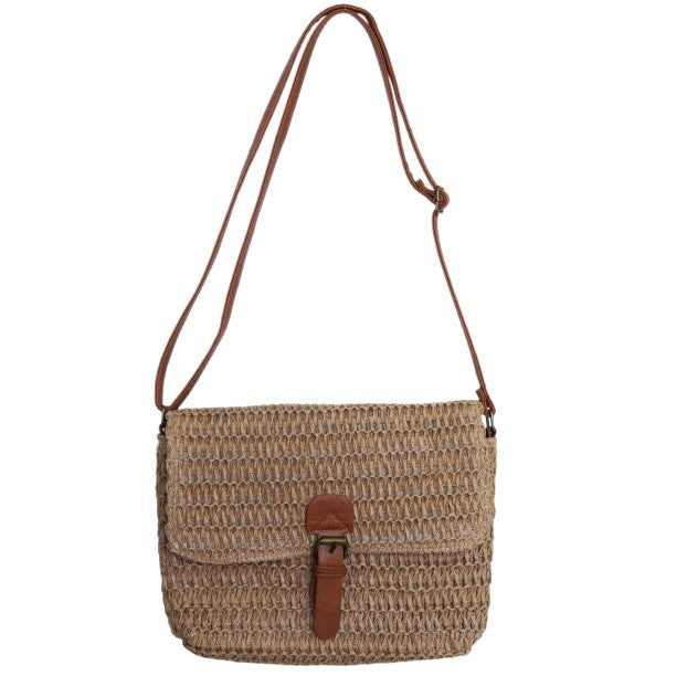 Shoulder bag made of sophisticated natural material with practical closure Bowlift