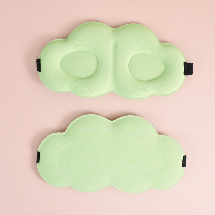 Women's cute cloud sleep mask made of memory foam with ergonomic padding and adjustable elastic band Bowlift