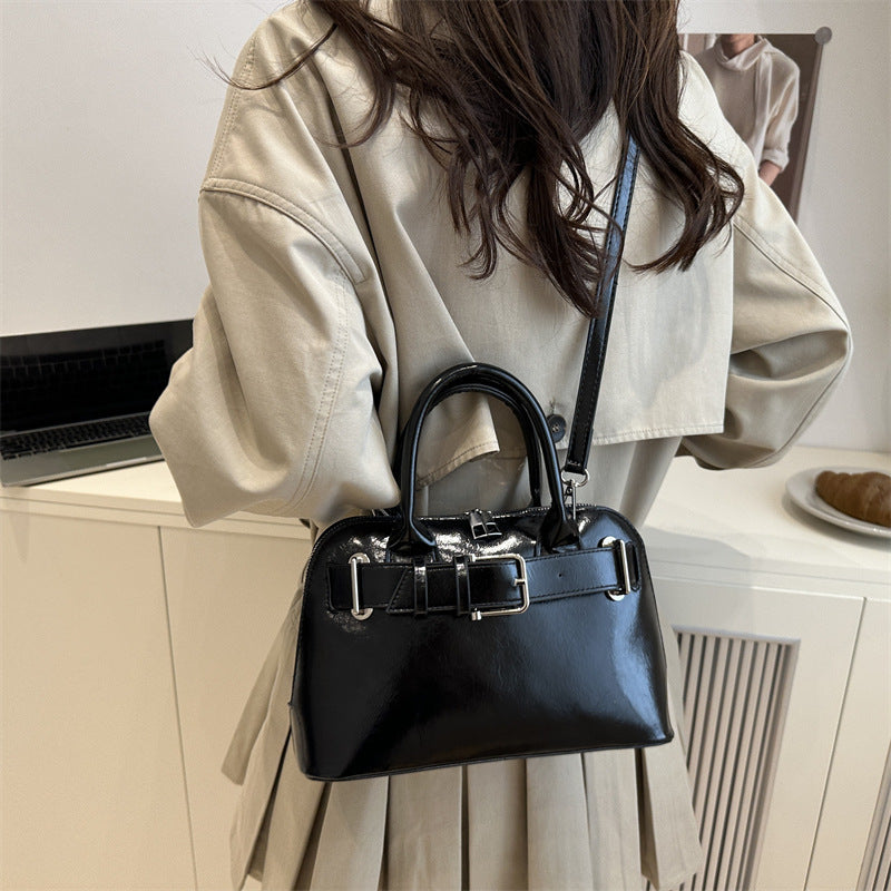 Structured Double Handle Handbag Bowlift