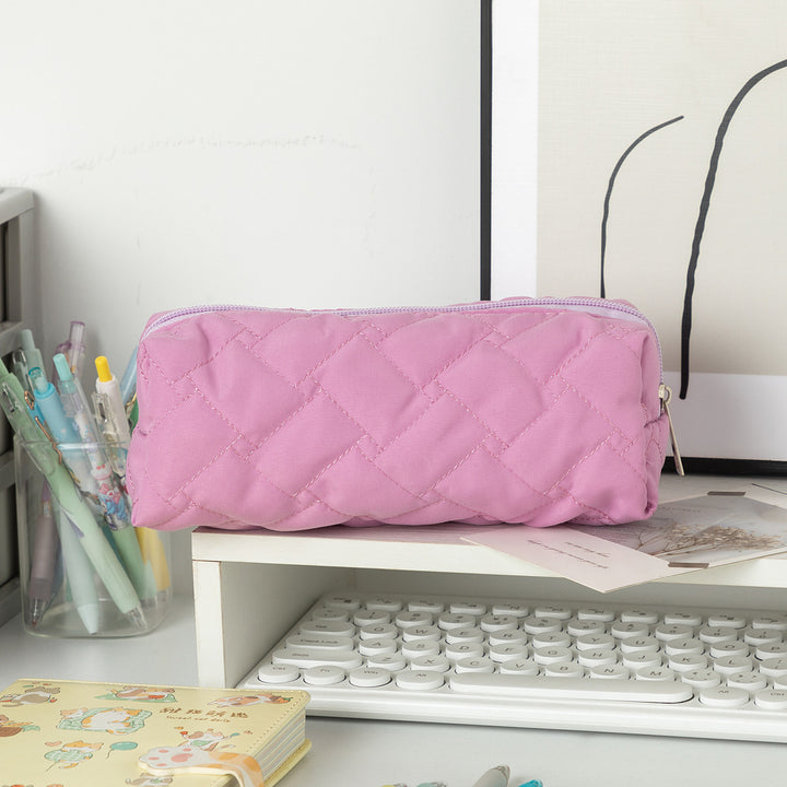 Quilted Textured Pencil Case Bowlift