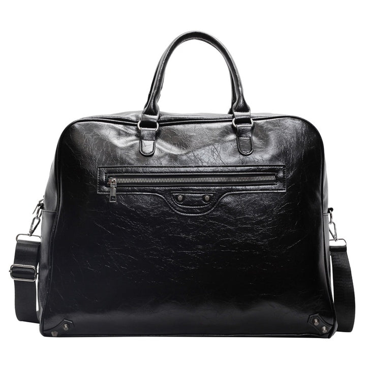 Luxurious Vintage-Inspired Leather Duffel Bag Bowlift