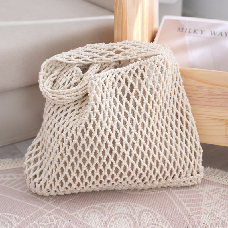 Handcrafted mesh bag made of natural material Bowlift