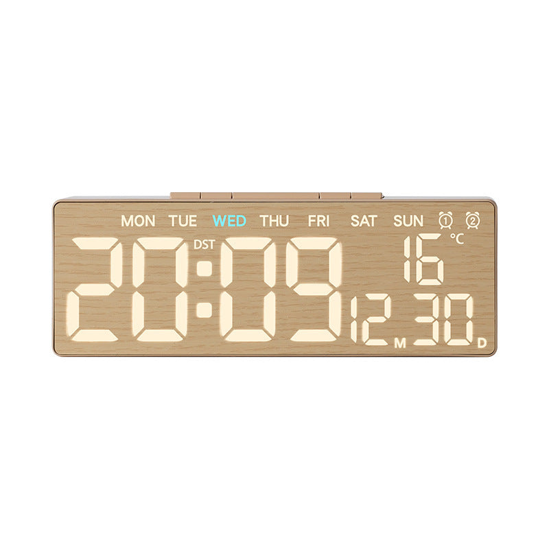 Digital alarm clock with temperature sensor and date display Bowlift