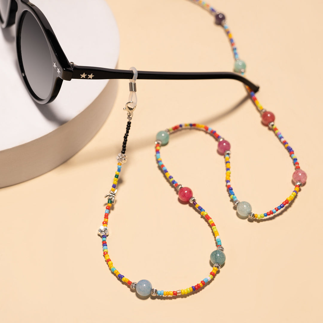 Colorful Beaded Eyewear Chain Bowlift