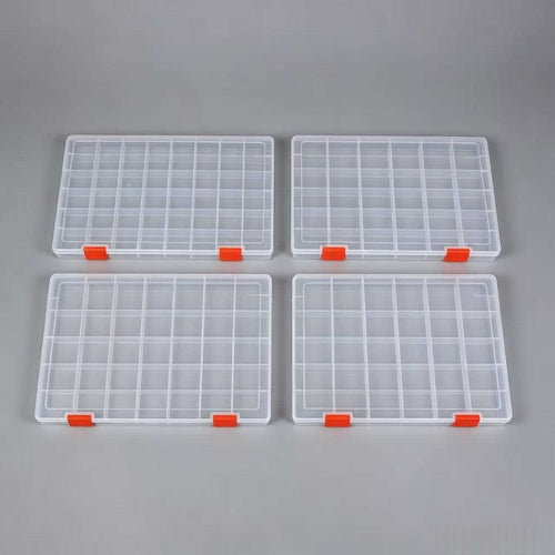Transparent Multi-Grid Craft Organizer Bowlift