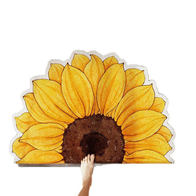 Floral Design Bath Mat Bowlift