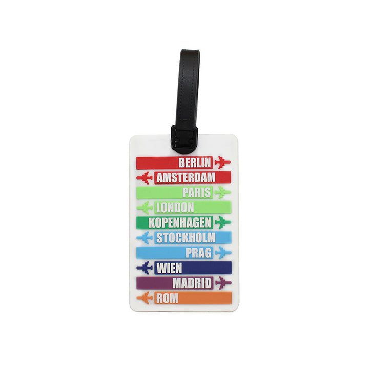 Unisex Travel-Themed Luggage Tag Bowlift