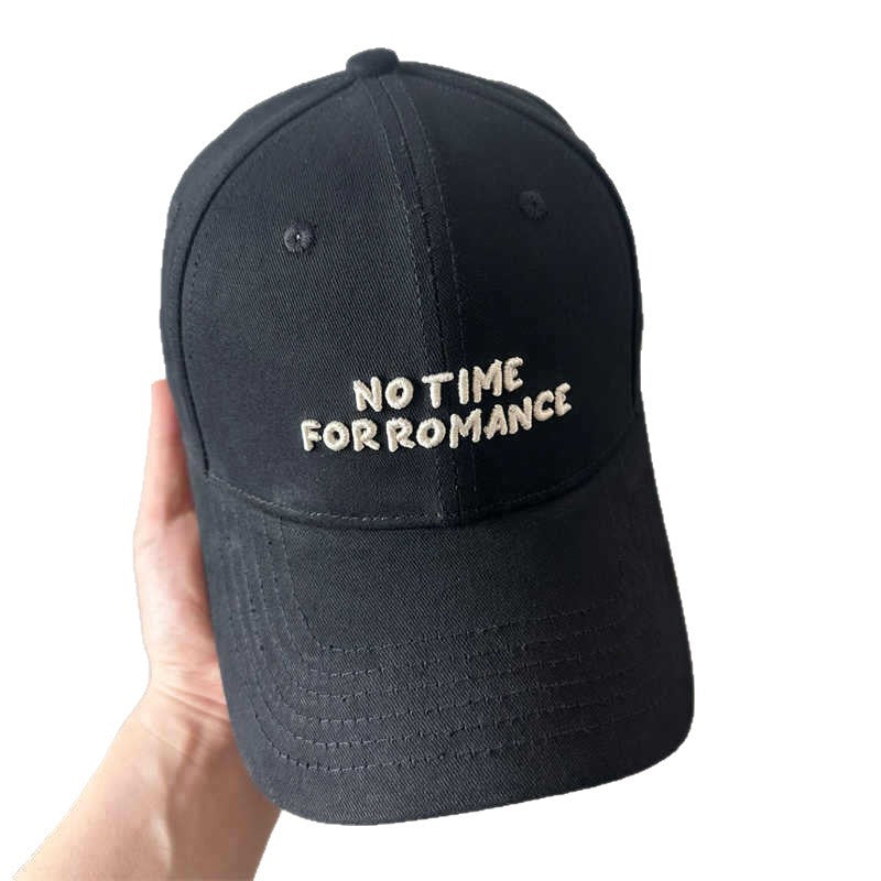 Women's Casual Cap with Motivational Embroidery Bowlift