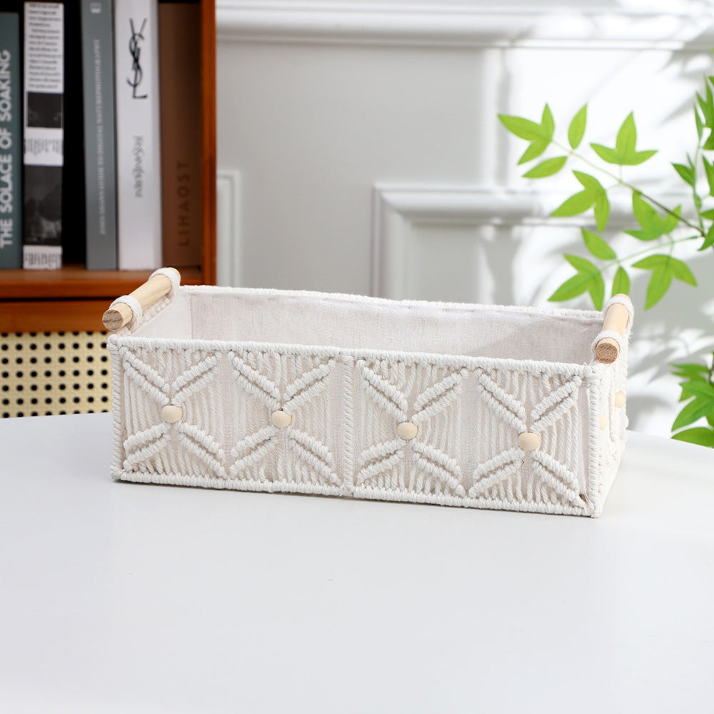 Decorative Macrame Storage Basket Bowlift