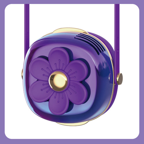 Ladies Portable Fan Lamp in Flower Design Bowlift