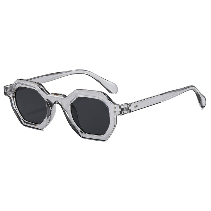 Women's octagonal sunglasses with stylish pattern and UV protection Bowlift