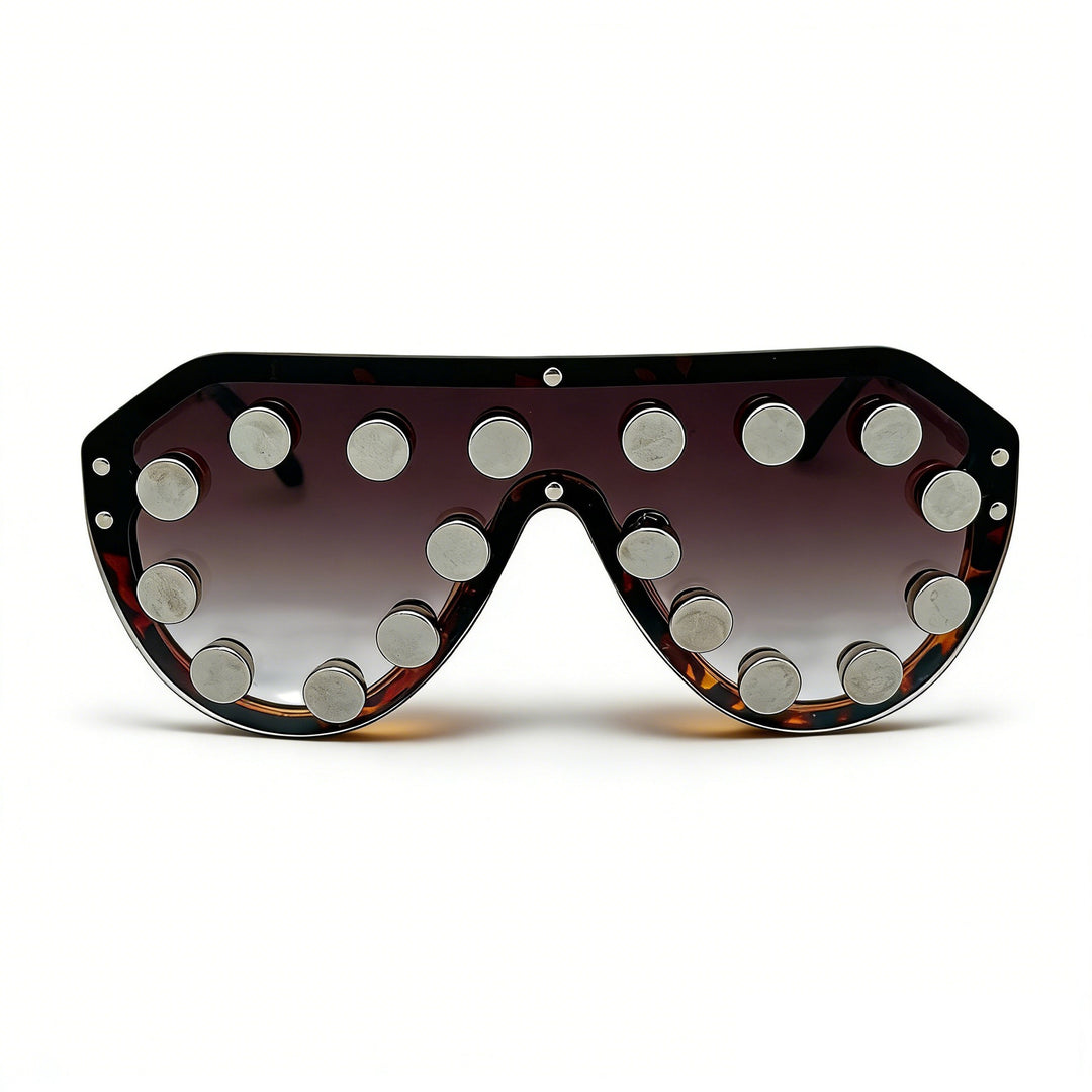 Women's extravagant designer sunglasses with geometric accents Bowlift