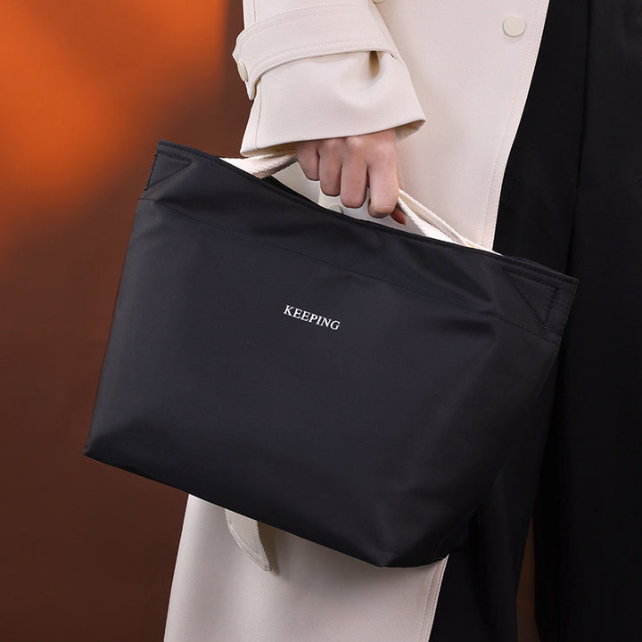 Stylish Tote Bag with Innovative Compartment Design Bowlift