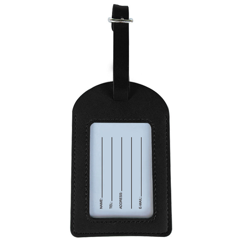 Stylish Leather Luggage Tag Bowlift