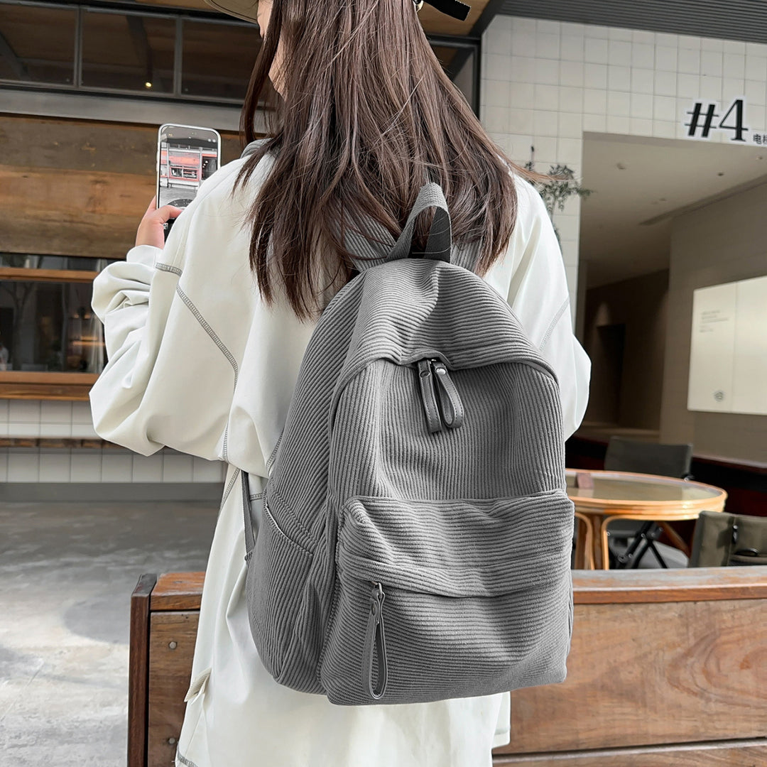 Backpack with Structured Design and Practical Front Pockets Bowlift