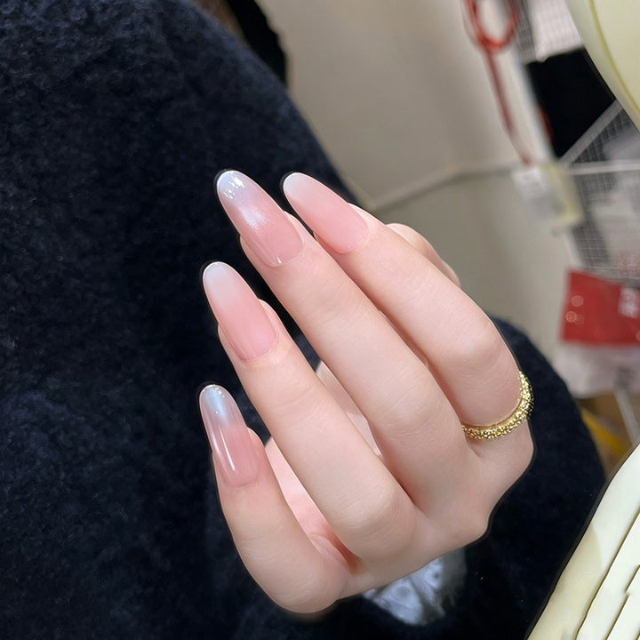 Elegant Glittery Acrylic Nail Extensions Bowlift
