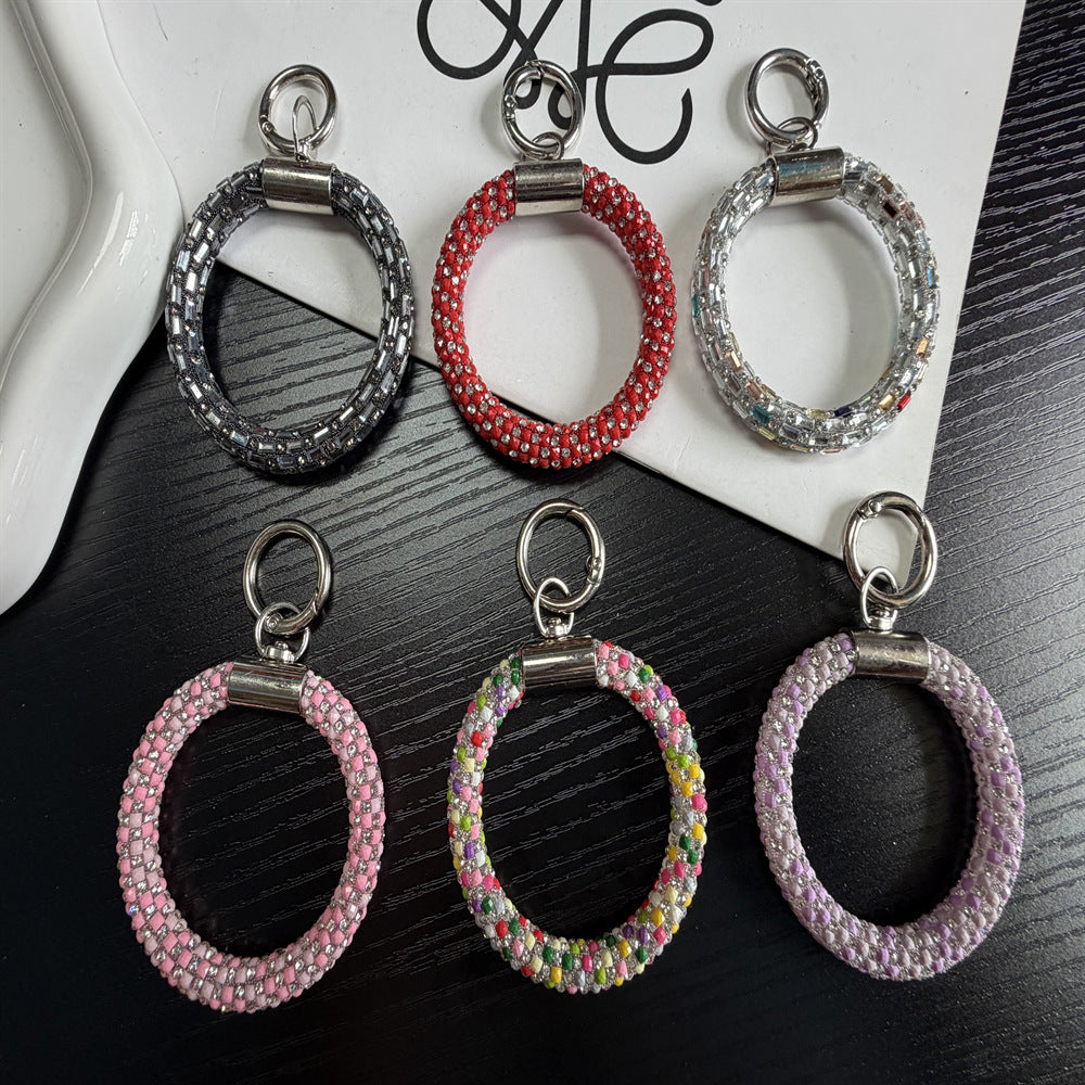 Decorative Rhinestone Keychain Bowlift