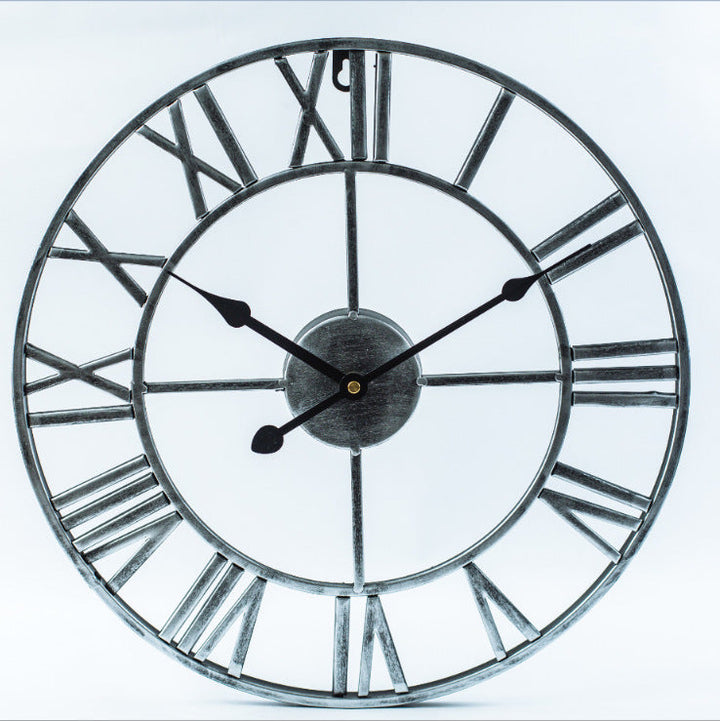 BowLift | Roman Letters Large Silent Wall Clock 16 Inch Iron