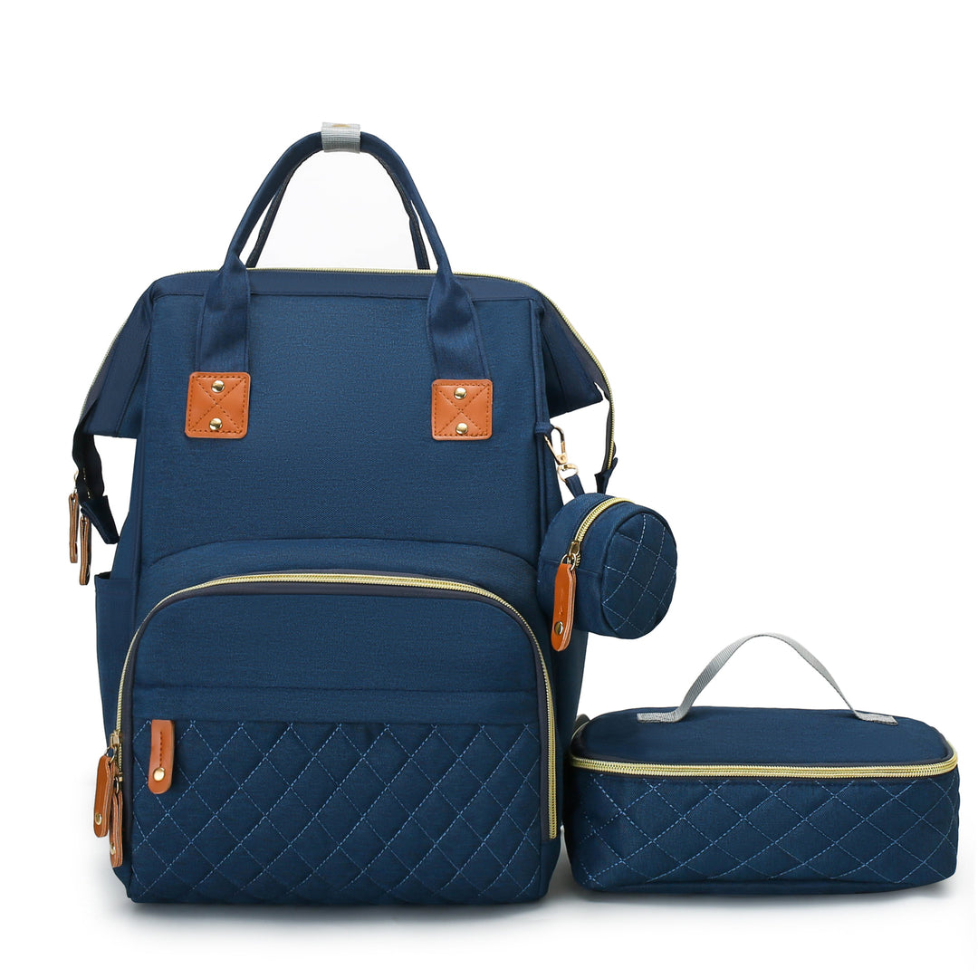Multi-Purpose Quilted Diaper Backpack Bowlift