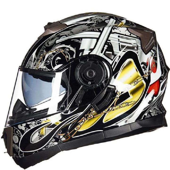 Aerodynamic Full-Face Motorcycle Helmet Bowlift