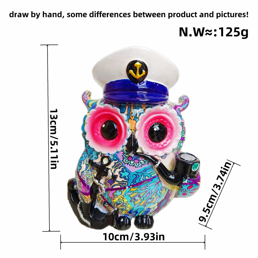 Artful owl figure in maritime design Bowlift