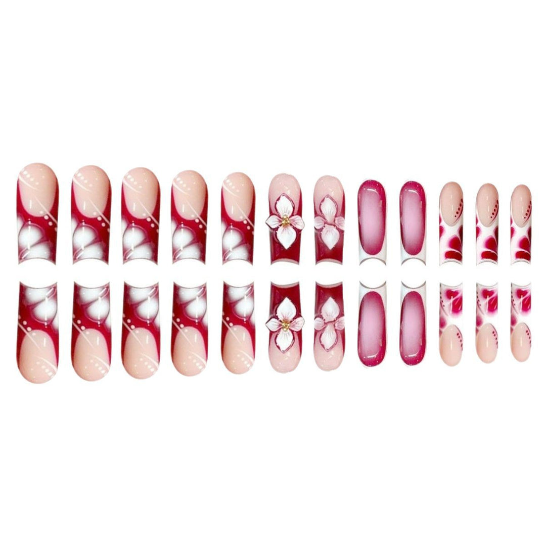 Floral Nail Art Extensions Bowlift