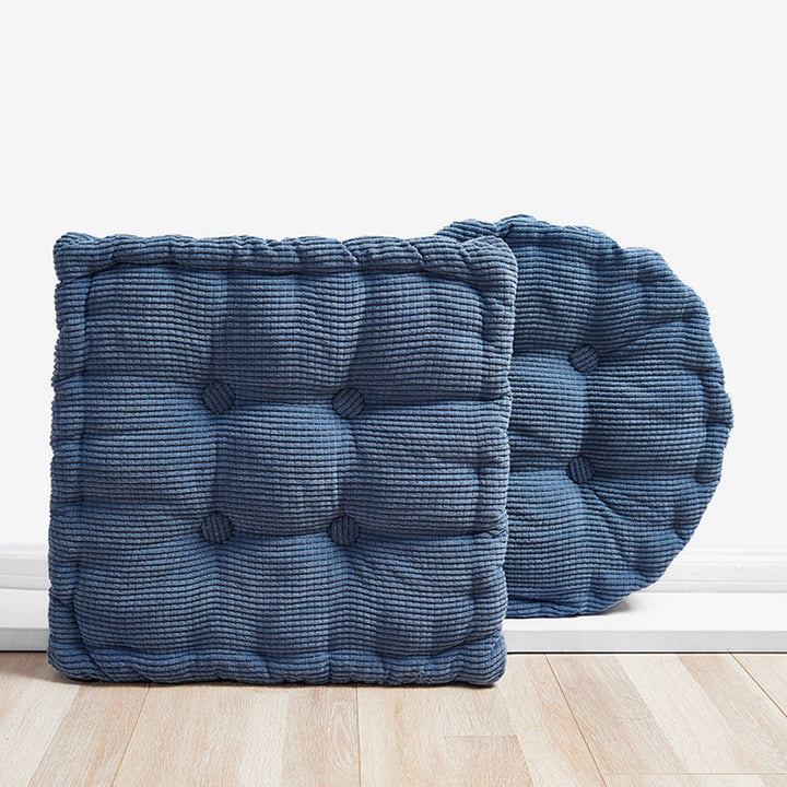 Textured Tufted Seat Cushion Pad Set for Dining Chairs and Floor Seating Bowlift