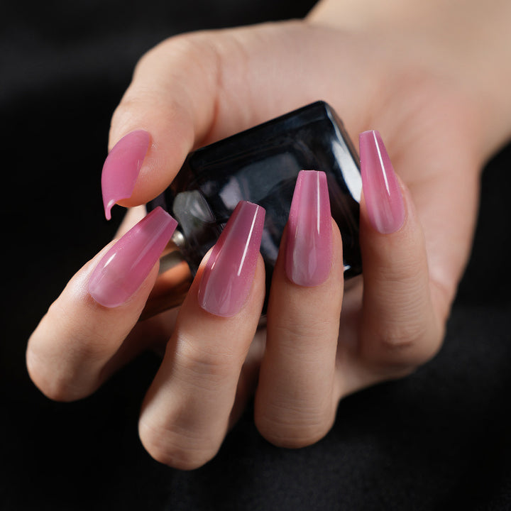 Long Sculpted Press-On Nails Bowlift