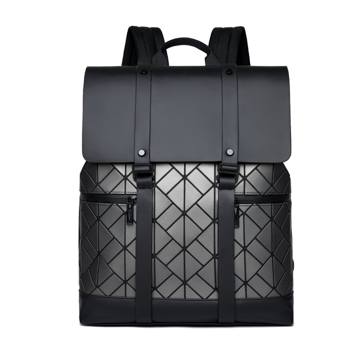 Geometric Pattern Rolltop Backpack Bowlift
