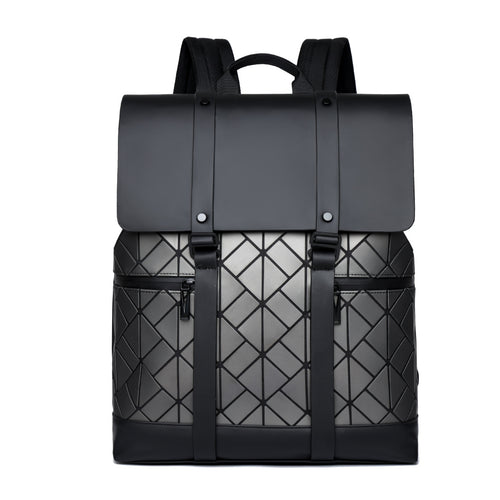 Geometric Pattern Rolltop Backpack Bowlift