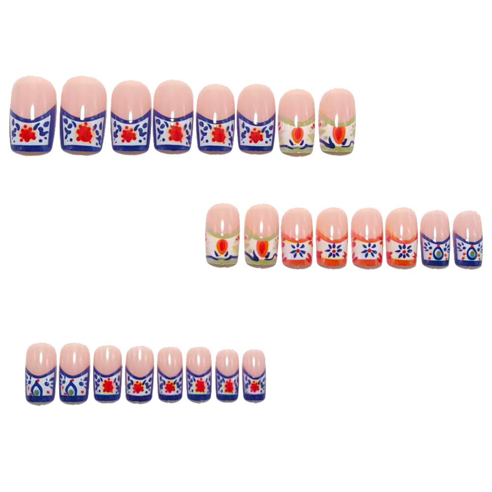 Artificial Nails in Elegant Floral Designs Bowlift