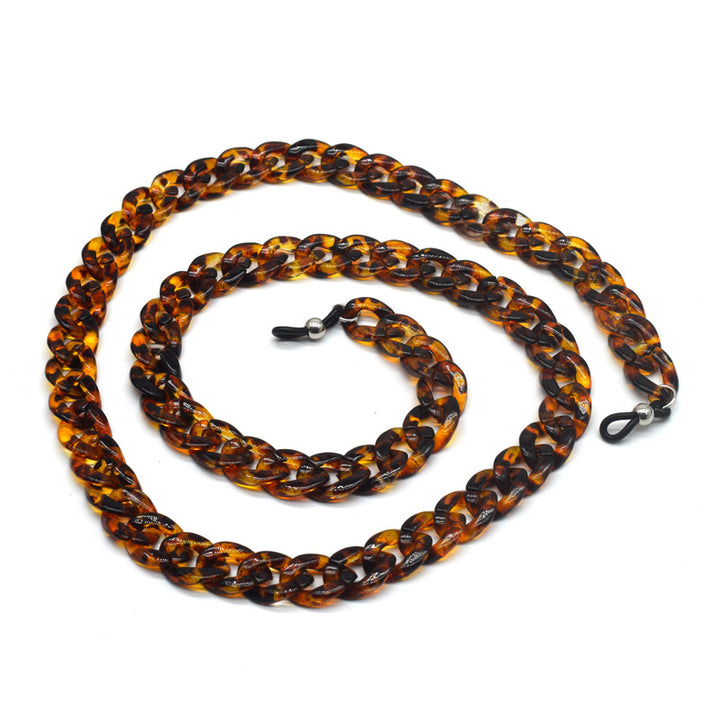 Stylish Tortoise Shell Eyewear Chain Bowlift