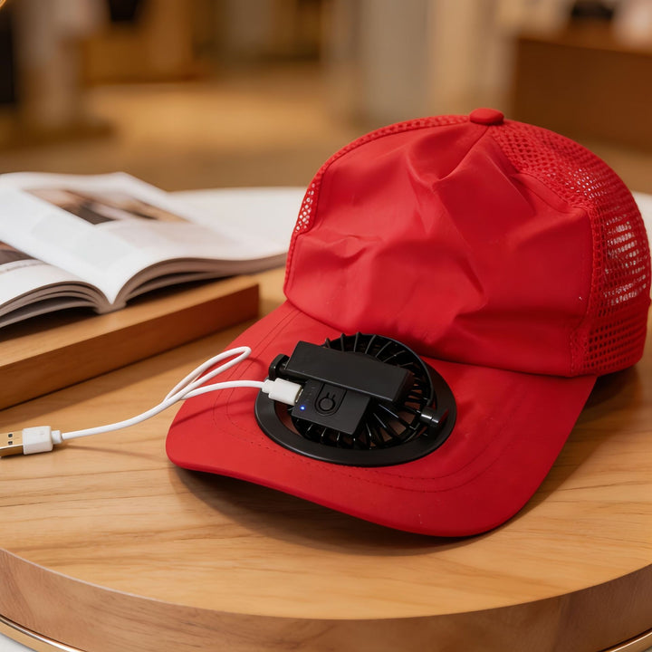 Women's Cooling Cap with Integrated Fan Bowlift