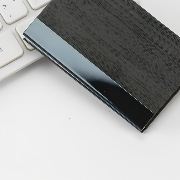 Elegant Wooden RFID-Blocking Card Holder