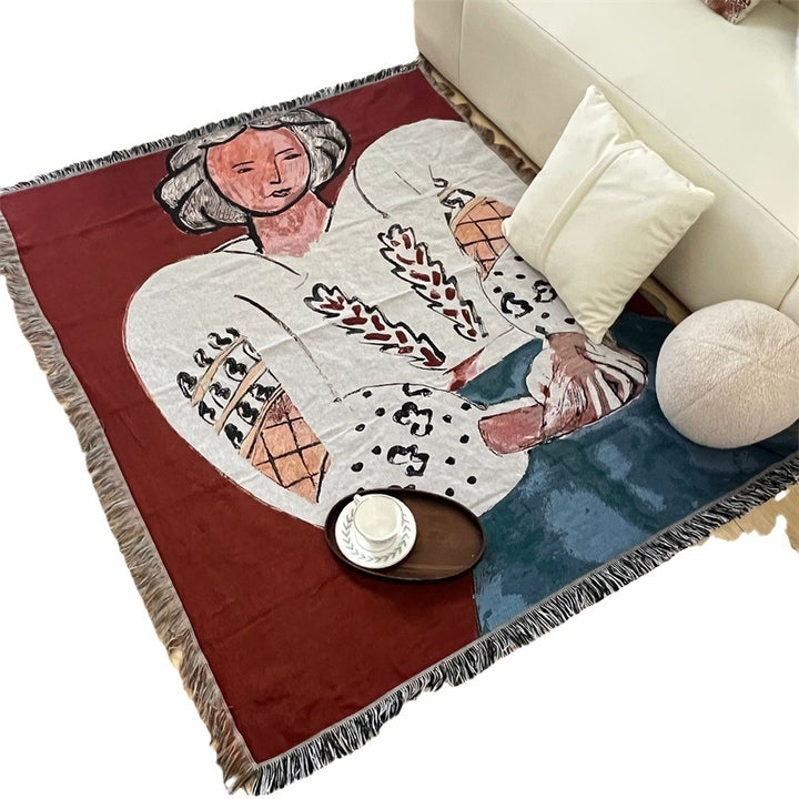 Whimsical Frog Patterned Throw Blanket