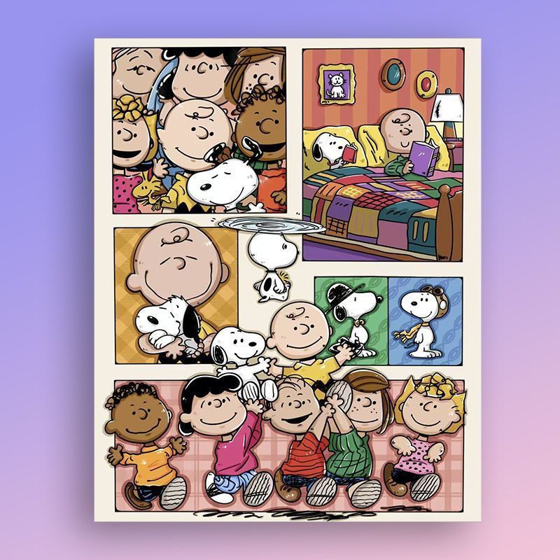 Cartoon Character Sticker Art Print Bowlift