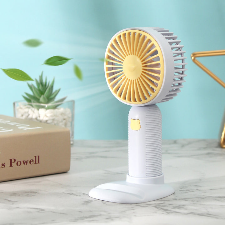 Women's Portable Mini Fan with Creative Bowlift Stand