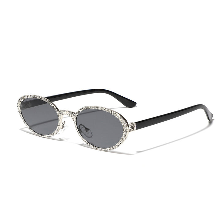 Women Glamorous Sunglasses with Sparkling Frame Decoration Bowlift