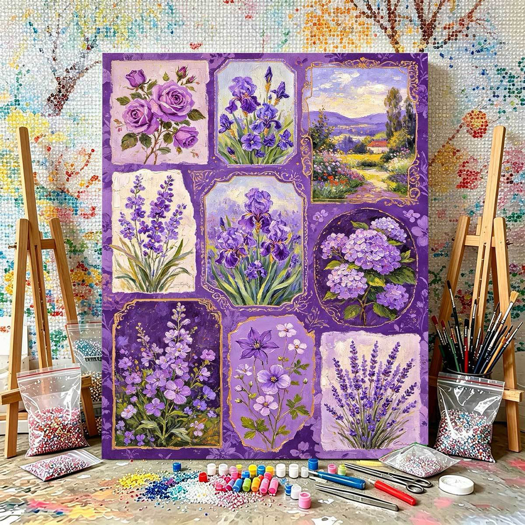 DIY Flower-Themed Paint by Numbers Kit Bowlift