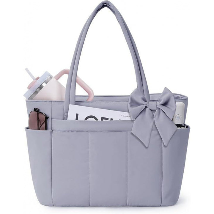 Elegant tote bag with bow design Bowlift